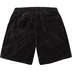 Supreme Patchwork Velour Short - Black (front)