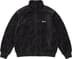 Supreme Patchwork Velour Track Jacket - Black (front)
