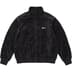 Supreme Patchwork Velour Track Jacket - Black (front)