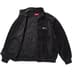 Supreme Patchwork Velour Track Jacket - Black (front)