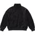 Supreme Patchwork Velour Track Jacket - Black (front)