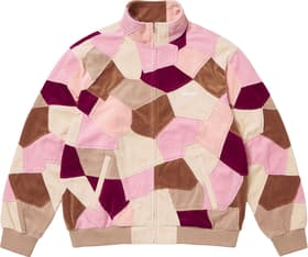 Supreme Patchwork Velour Track Jacket Tan