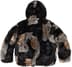 Supreme Patchwork WINDSTOPPER Hooded Faux Fur Jacket - Black (front)