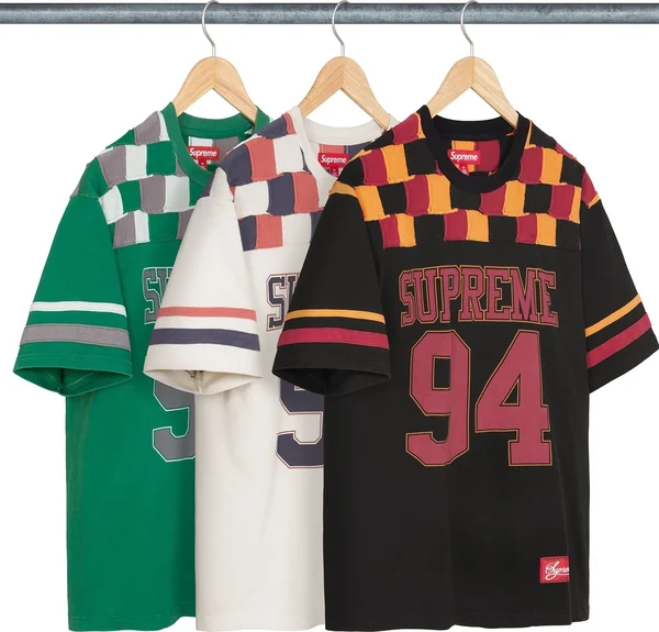 Supreme Patchwork Yoke Football Top - Product Image