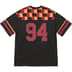 Supreme Patchwork Yoke Football Top - Black (front)