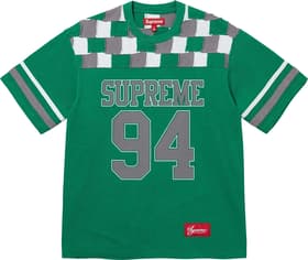 Supreme Patchwork Yoke Football Top Green