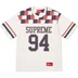 Supreme Patchwork Yoke Football Top - Stone (front)