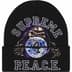 Supreme Peace Embroidered Beanie - Black (front)