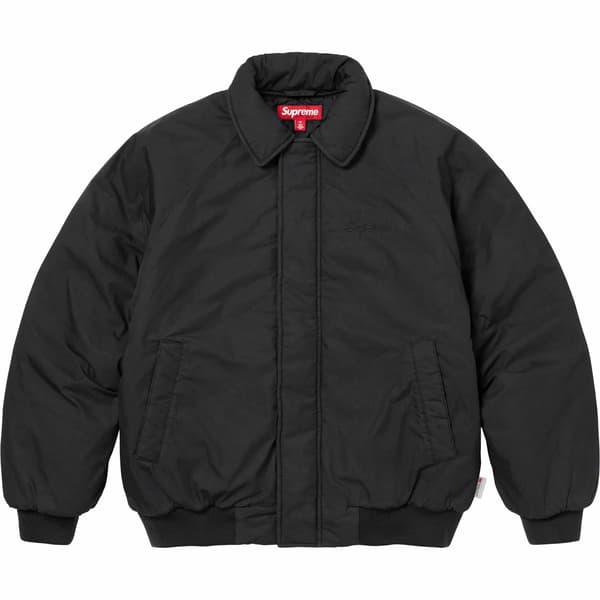 Supreme Peace Embroidered Work Jacket - Black (front)