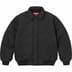 Supreme Peace Embroidered Work Jacket - Black (front)