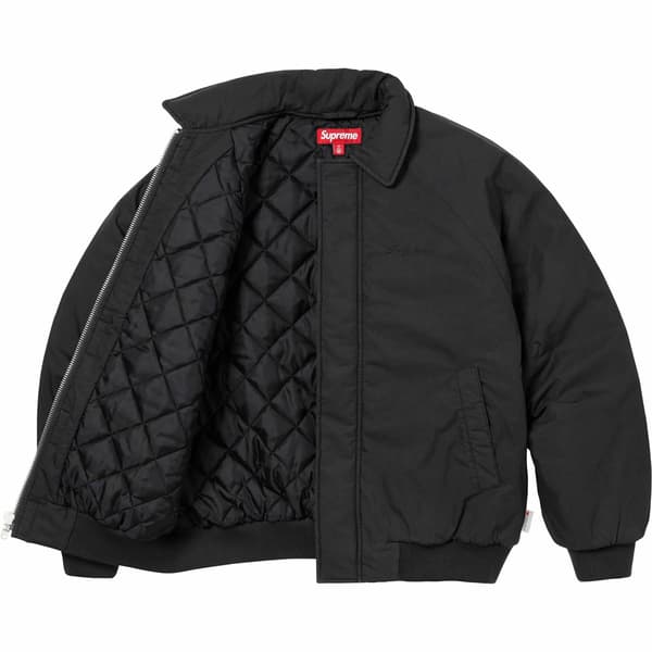 Supreme Peace Embroidered Work Jacket - Black (front)