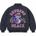 Supreme Peace Embroidered Work Jacket - Navy (front)