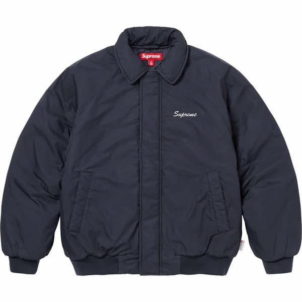Supreme Peace Embroidered Work Jacket - Navy (front)
