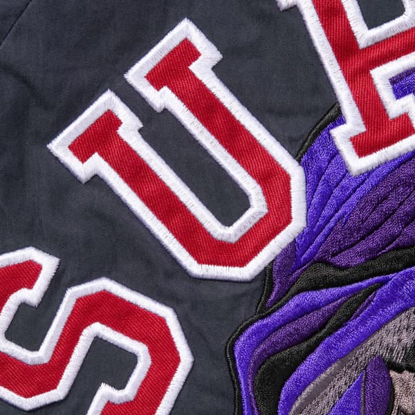 Supreme Peace Embroidered Work Jacket - Navy (front)