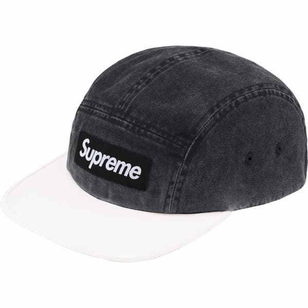 Supreme Pigment 2-Tone Camp Cap - Black (front)
