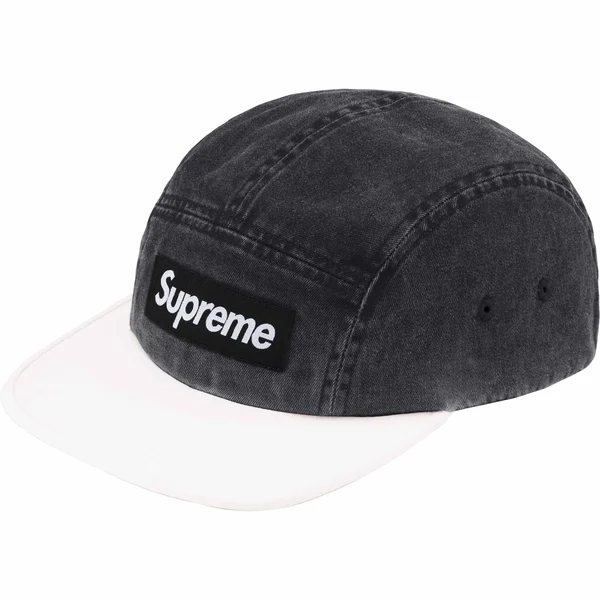 Supreme Pigment 2-Tone Camp Cap - Black (front)