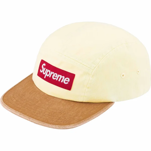 Supreme Pigment 2-Tone Camp Cap - Natural (front)