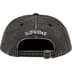 Supreme Pigment Canvas S Logo 6-Panel - Black (front)