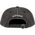 Supreme Pigment Canvas S Logo 6-Panel - Black (front)
