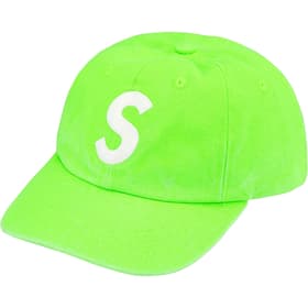 Supreme Pigment Canvas S Logo 6-Panel Lime