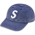 Supreme Pigment Canvas S Logo 6-Panel - Navy (front)
