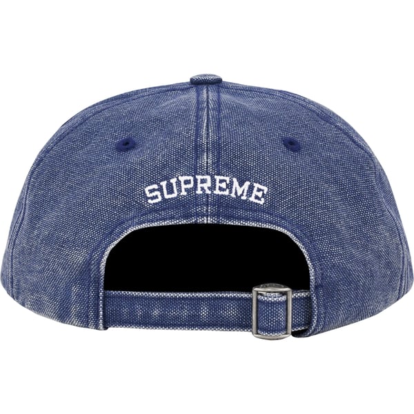Supreme Pigment Canvas S Logo 6-Panel - Navy (front)