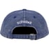 Supreme Pigment Canvas S Logo 6-Panel - Navy (front)