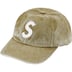 Supreme Pigment Canvas S Logo 6-Panel - Olive (front)