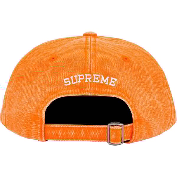 Supreme Pigment Canvas S Logo 6-Panel - Orange (front)