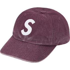 Supreme Pigment Canvas S Logo 6-Panel Plum