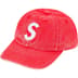 Supreme Pigment Canvas S Logo 6-Panel - Red (front)
