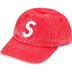 Supreme Pigment Canvas S Logo 6-Panel - Red (front)