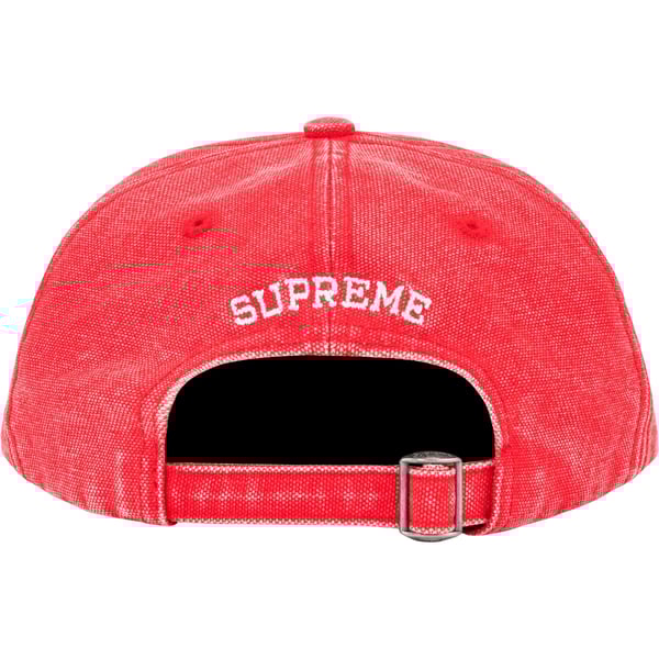 Supreme Pigment Canvas S Logo 6-Panel - Red (front)