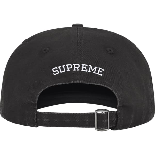 Supreme Pigment Coated 2-Tone S Logo 6-Panel - Black (front)