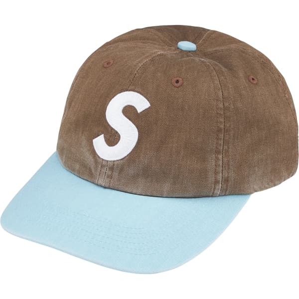 Supreme Pigment Coated 2-Tone S Logo 6-Panel - Brown (front)