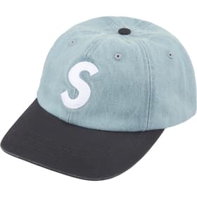 Supreme Pigment Coated 2-Tone S Logo 6-Panel Denim