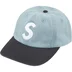 Supreme Pigment Coated 2-Tone S Logo 6-Panel - Denim (front)