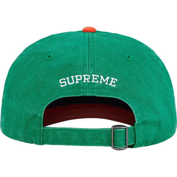 Supreme Pigment Coated 2-Tone S Logo 6-Panel - Green (front)