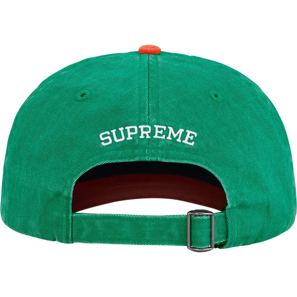 Supreme Pigment Coated 2-Tone S Logo 6-Panel - Green (front)