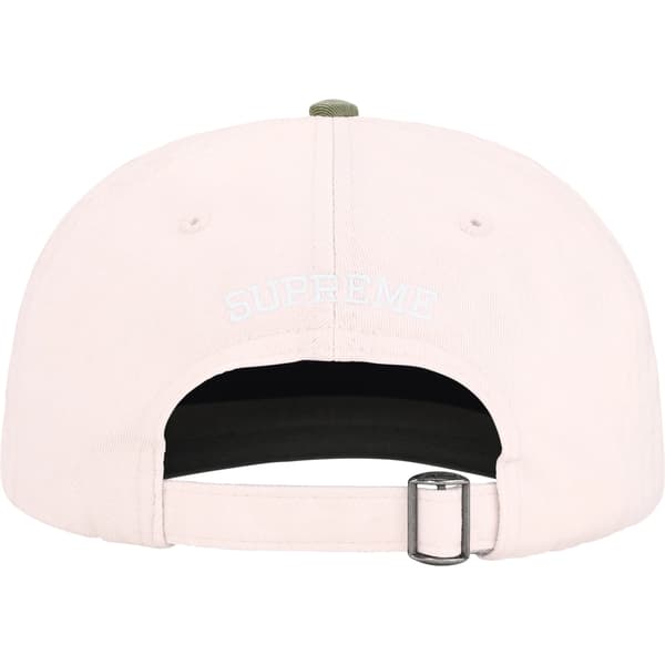 Supreme Pigment Coated 2-Tone S Logo 6-Panel - Light Pink (front)