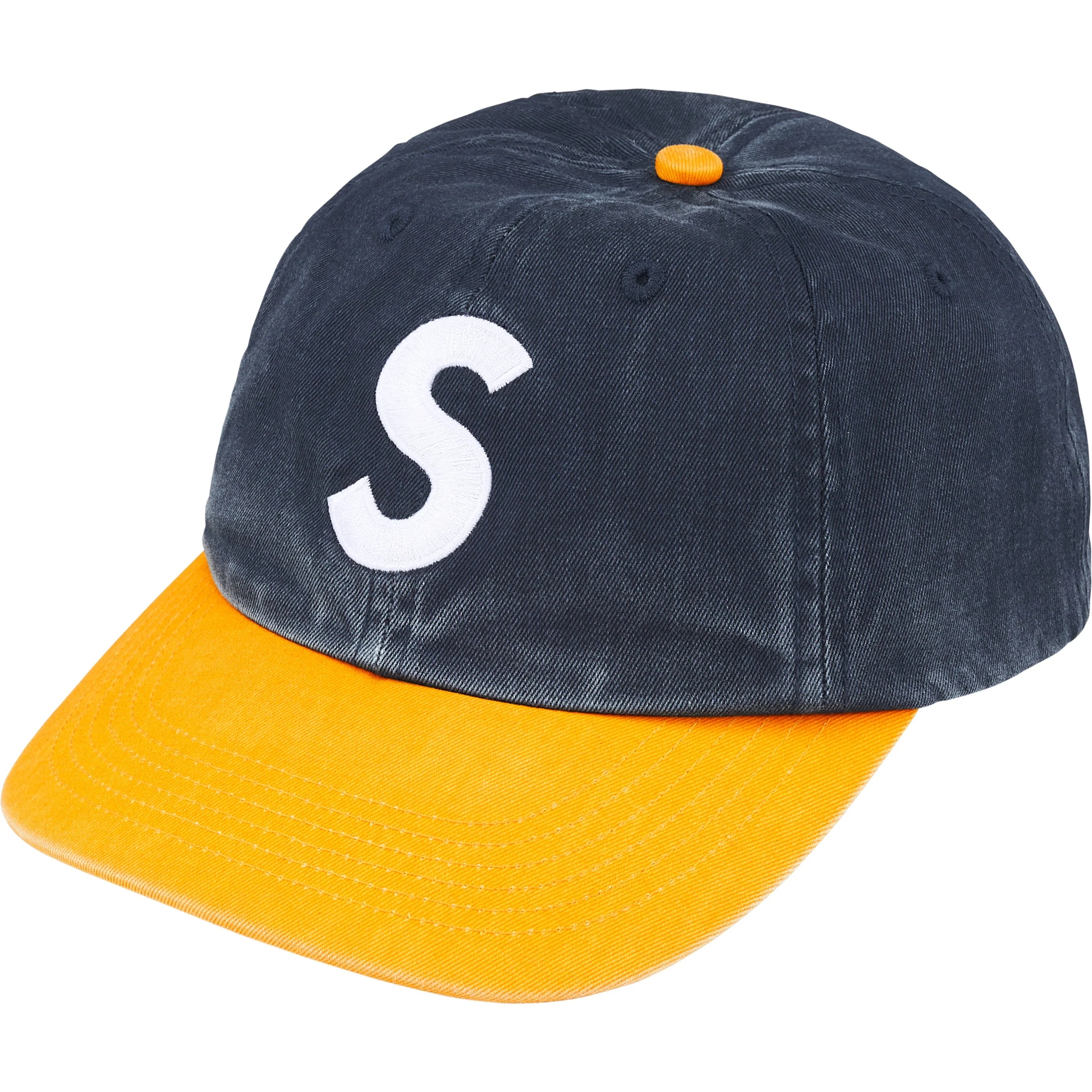 Supreme Pigment Coated 2-Tone S Logo 6-Panel