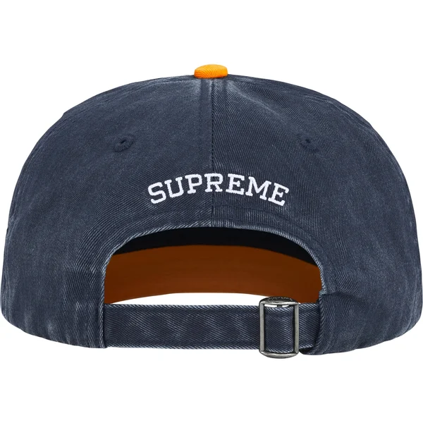 Supreme Pigment Coated 2-Tone S Logo 6-Panel - Navy (front)