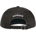 Supreme Pigment Coated Canvas S Logo 6-Panel - Black (front)