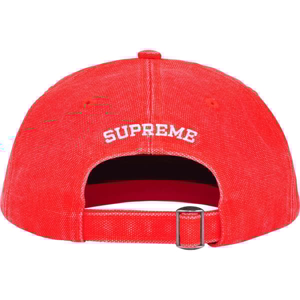 Supreme Pigment Coated Canvas S Logo 6-Panel - Bright Orange (front)