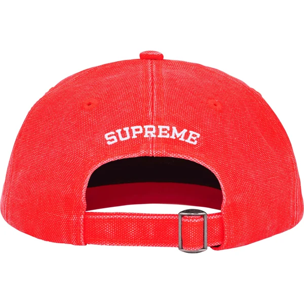 Supreme Pigment Coated Canvas S Logo 6-Panel - Bright Orange (front)