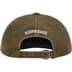 Supreme Pigment Coated Canvas S Logo 6-Panel - Olive (front)