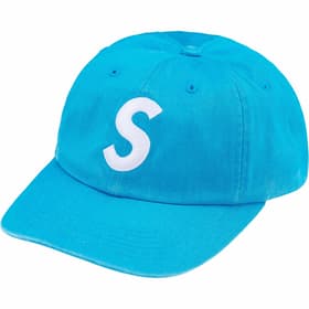 Supreme Pigment Coated S Logo 6-Panel Bright Blue