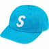 Supreme Pigment Coated S Logo 6-Panel - Bright Blue (front)
