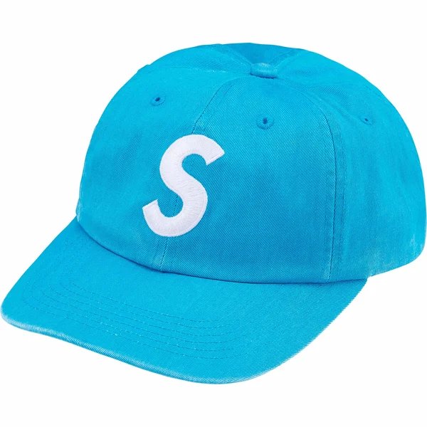 Supreme Pigment Coated S Logo 6-Panel - Bright Blue (front)