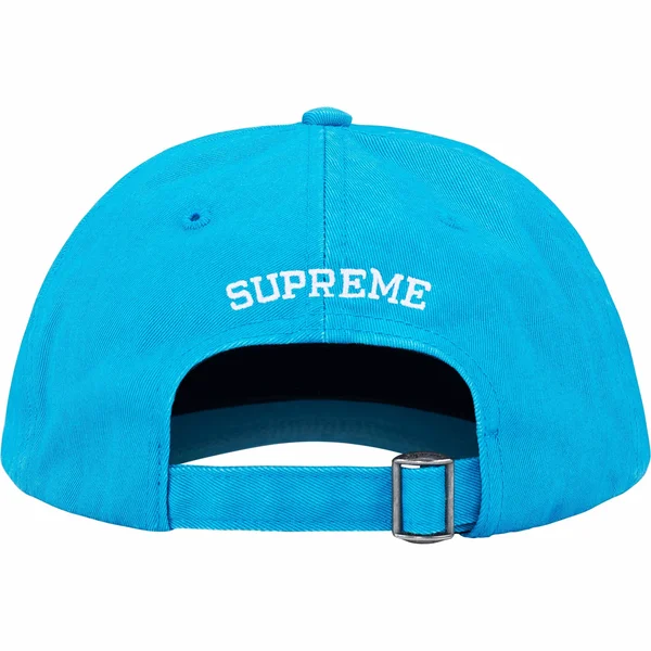 Supreme Pigment Coated S Logo 6-Panel - Bright Blue (front)